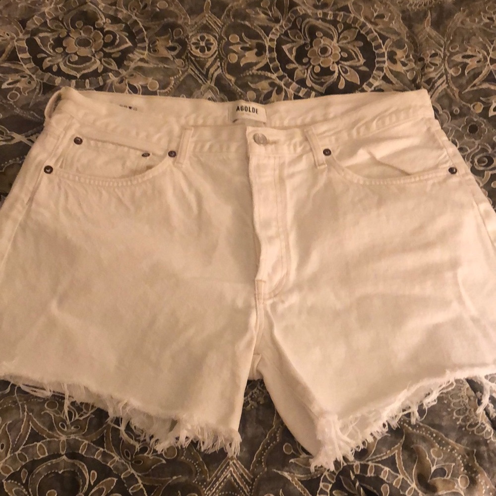Agolde Parker long short, size 32 in white